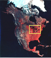North America from space. Click for a larger image.